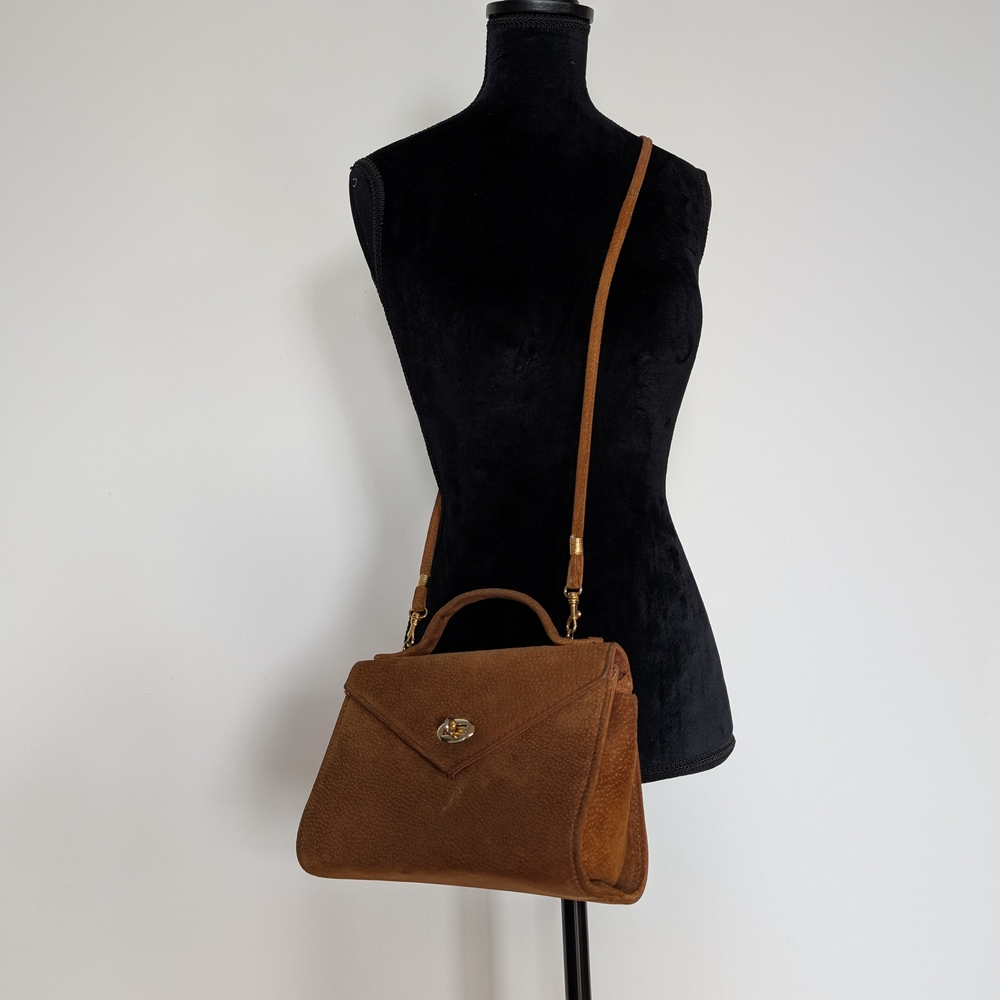 Vintage Mini Suede Crossbody Purse